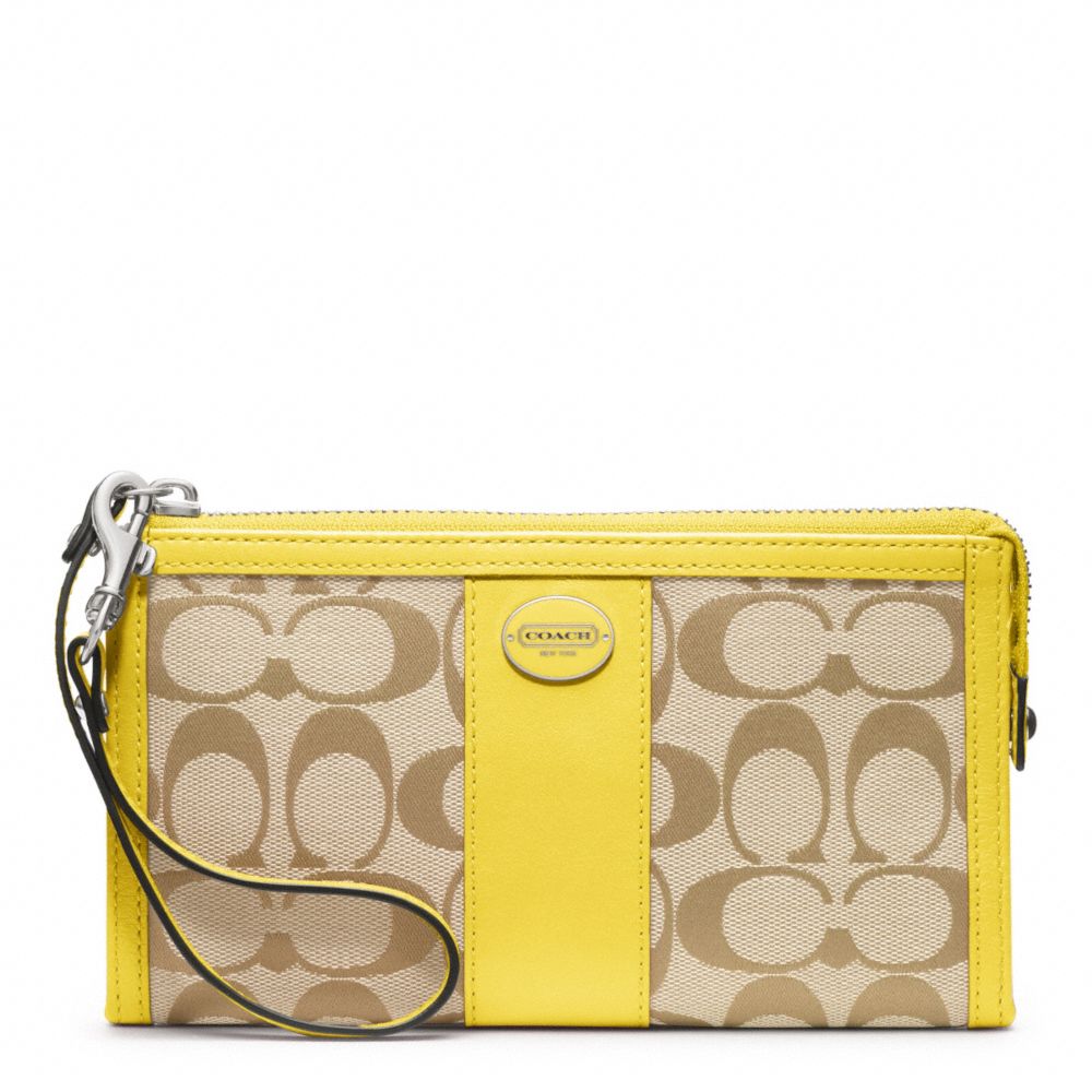 COACH SIGNATURE ZIPPY WALLET -  - f48439