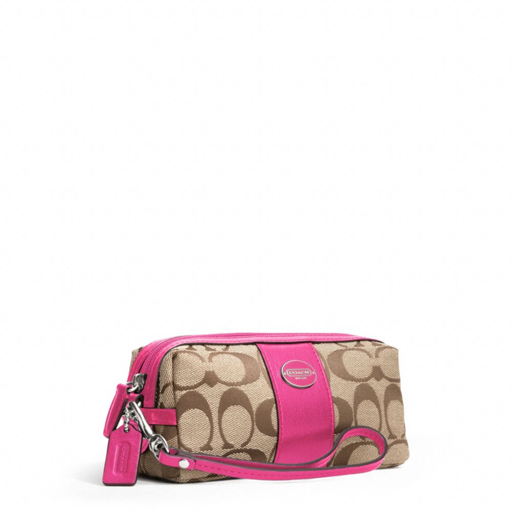 COACH f48444 SIGNATURE COSMETIC CASE 