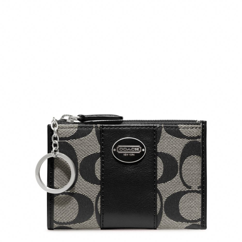 COACH F48454 Signature Mini Skinny SILVER/BLACK/WHITE/BLACK