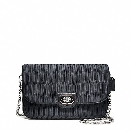 COACH F48493 MADISON PLEATED SATIN CLUTCH ONE-COLOR
