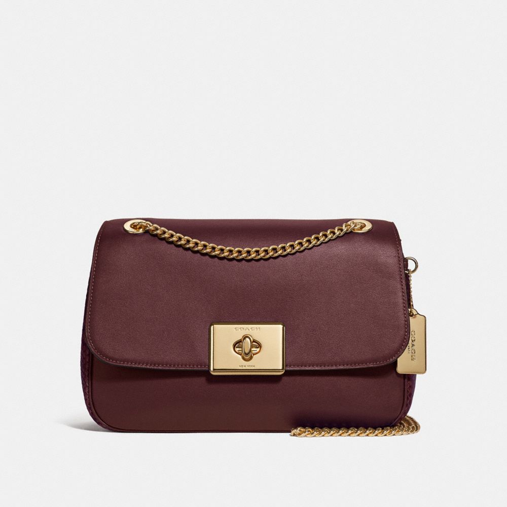 COACH F48627 - LARGE CASSIDY CROSSBODY WINE/IMITATION GOLD