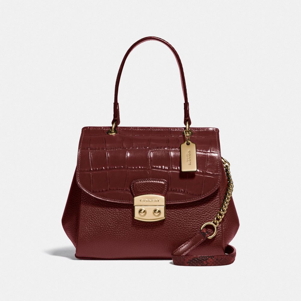 AVARY CROSSBODY - F48628 - WINE/IMITATION GOLD