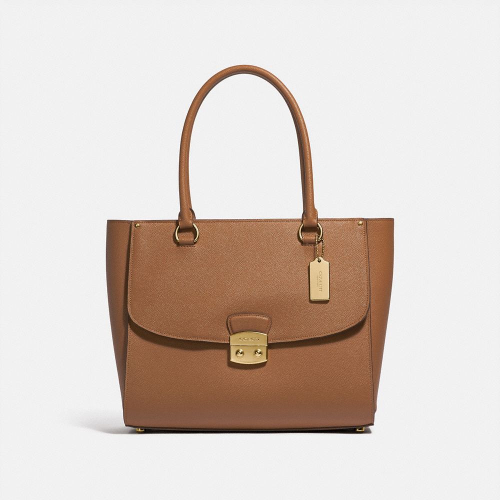 AVARY TOTE - LIGHT SADDLE/IMITATION GOLD - COACH F48629