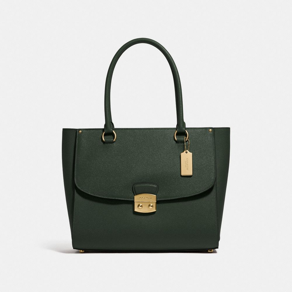 AVARY TOTE - F48629 - IVY/IMITATION GOLD