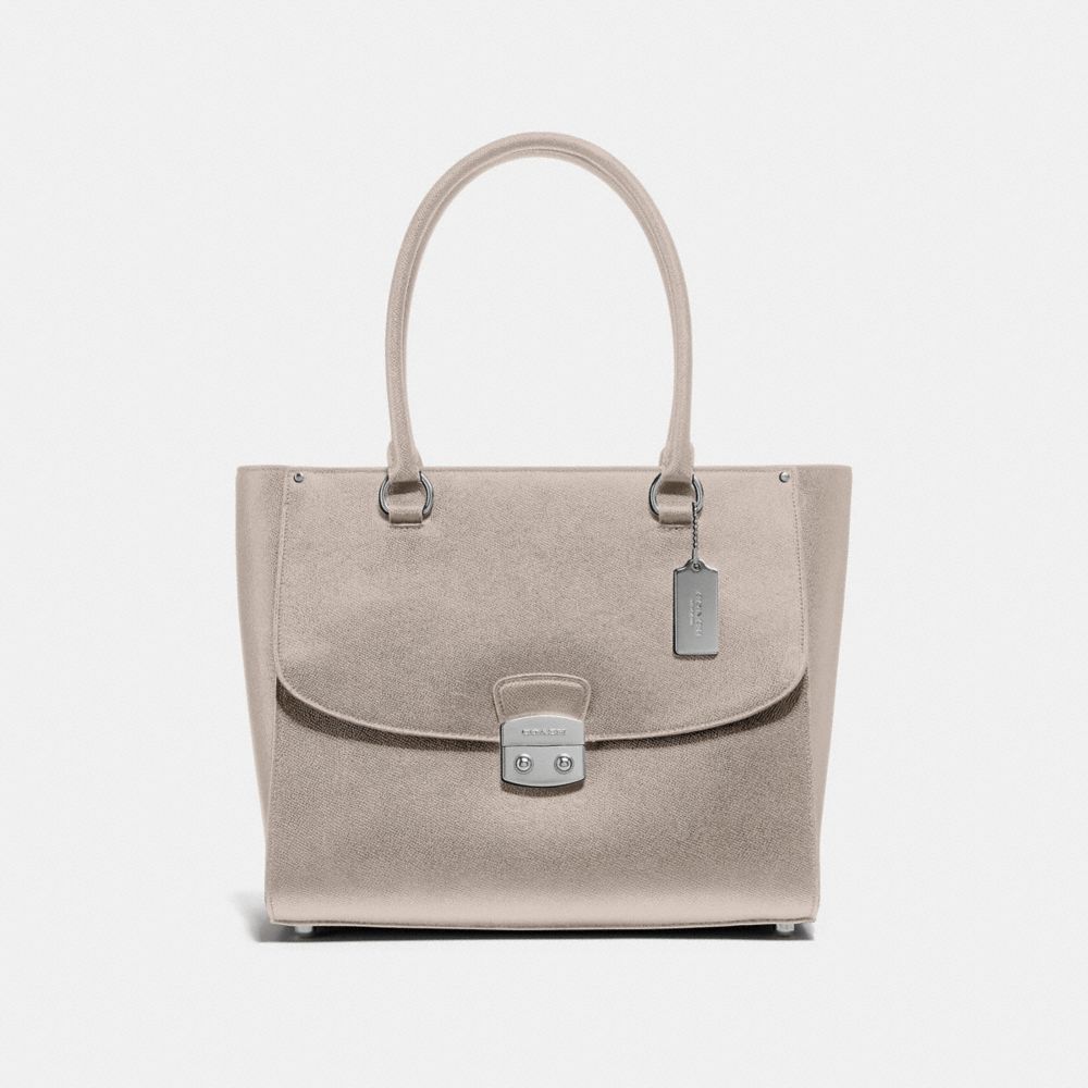 AVARY TOTE - F48629 - GREY BIRCH/SILVER