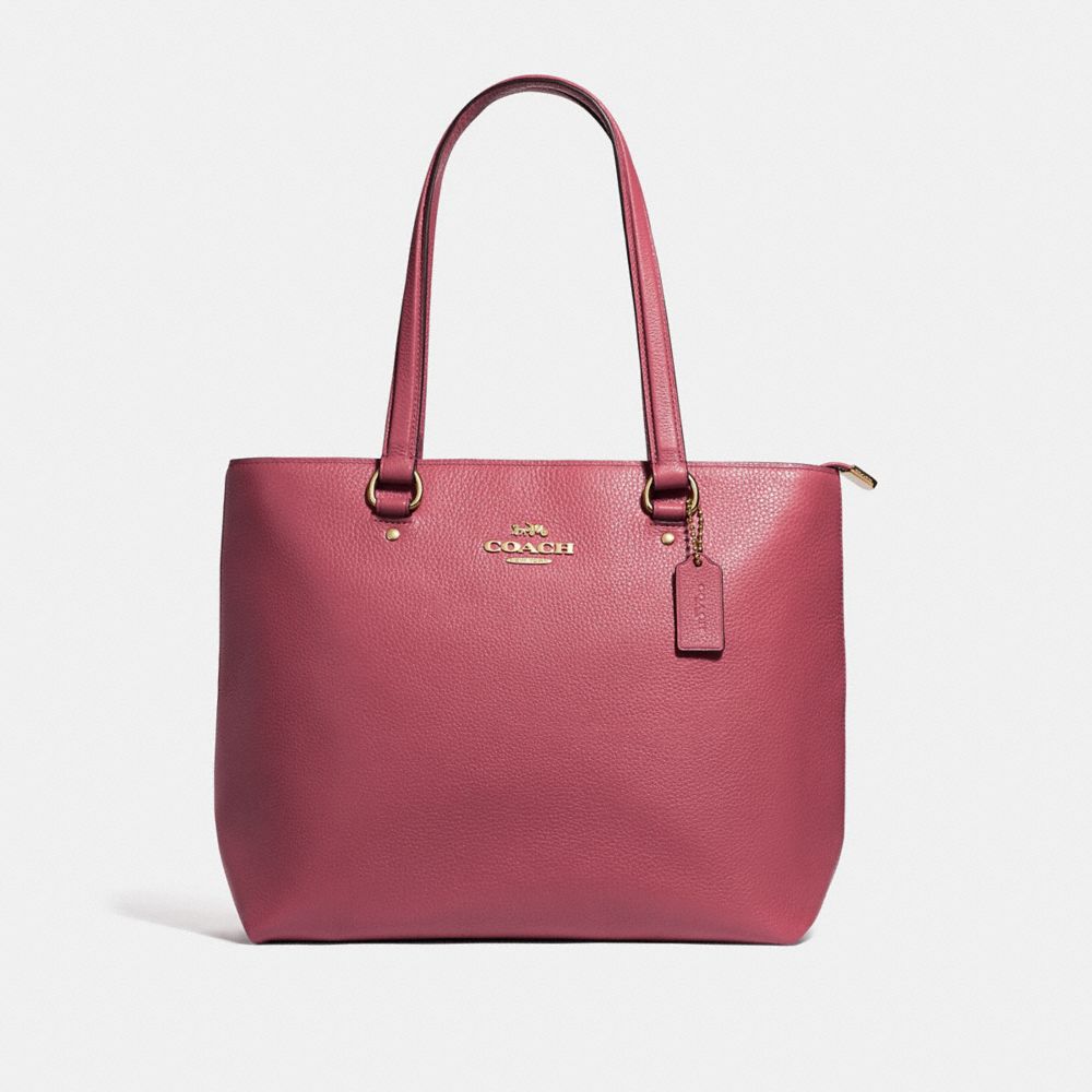 BAY TOTE - F48637 - STRAWBERRY/IMITATION GOLD