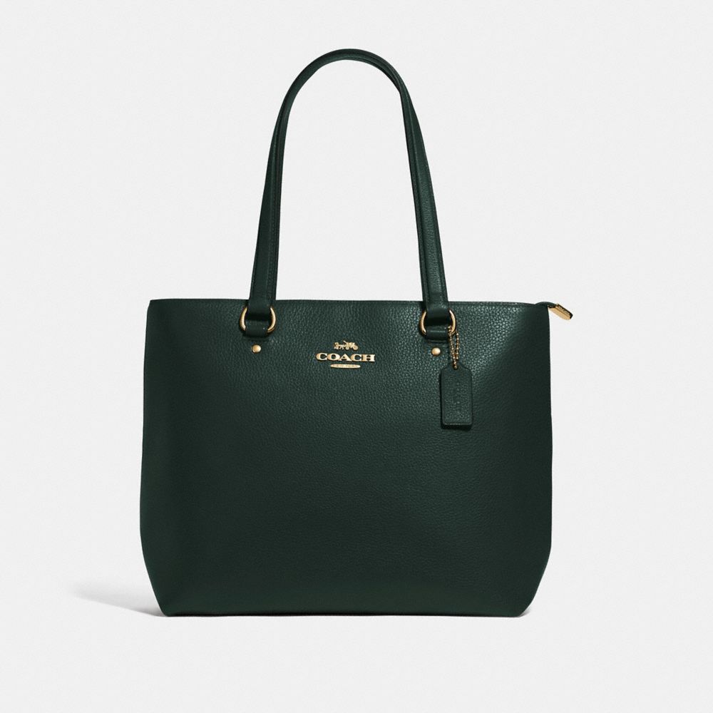 BAY TOTE - F48637 - IVY/IMITATION GOLD