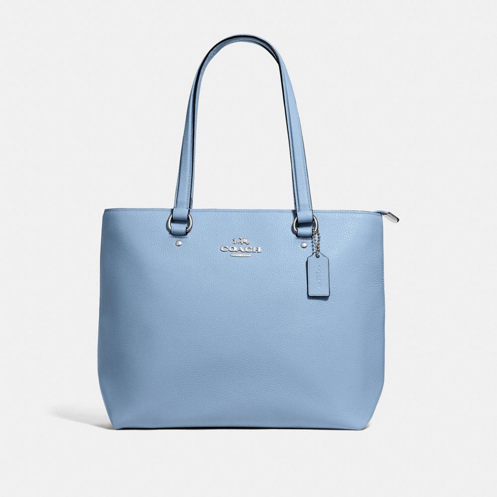 BAY TOTE - F48637 - CORNFLOWER/SILVER