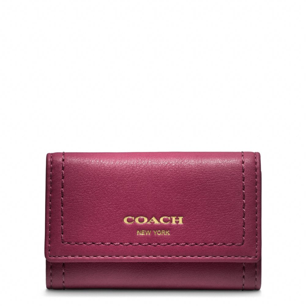 COACH LEATHER SIX RING KEY CASE -  - f48661