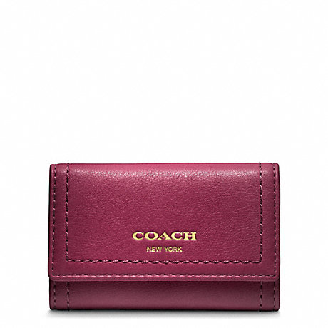 COACH F48661 LEATHER SIX RING KEY CASE ONE-COLOR