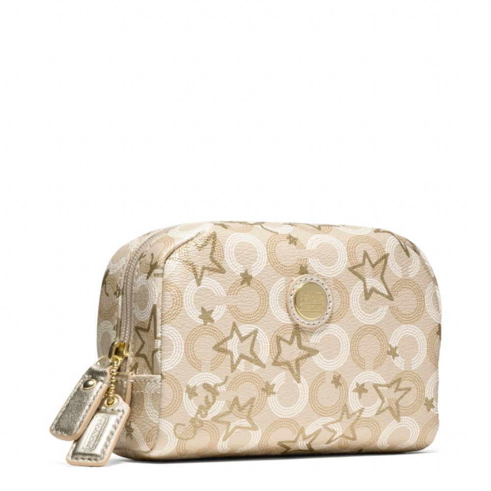 COACH f48676 WAVERLY SNOW QUEEN SMALL COSMETIC CASE 