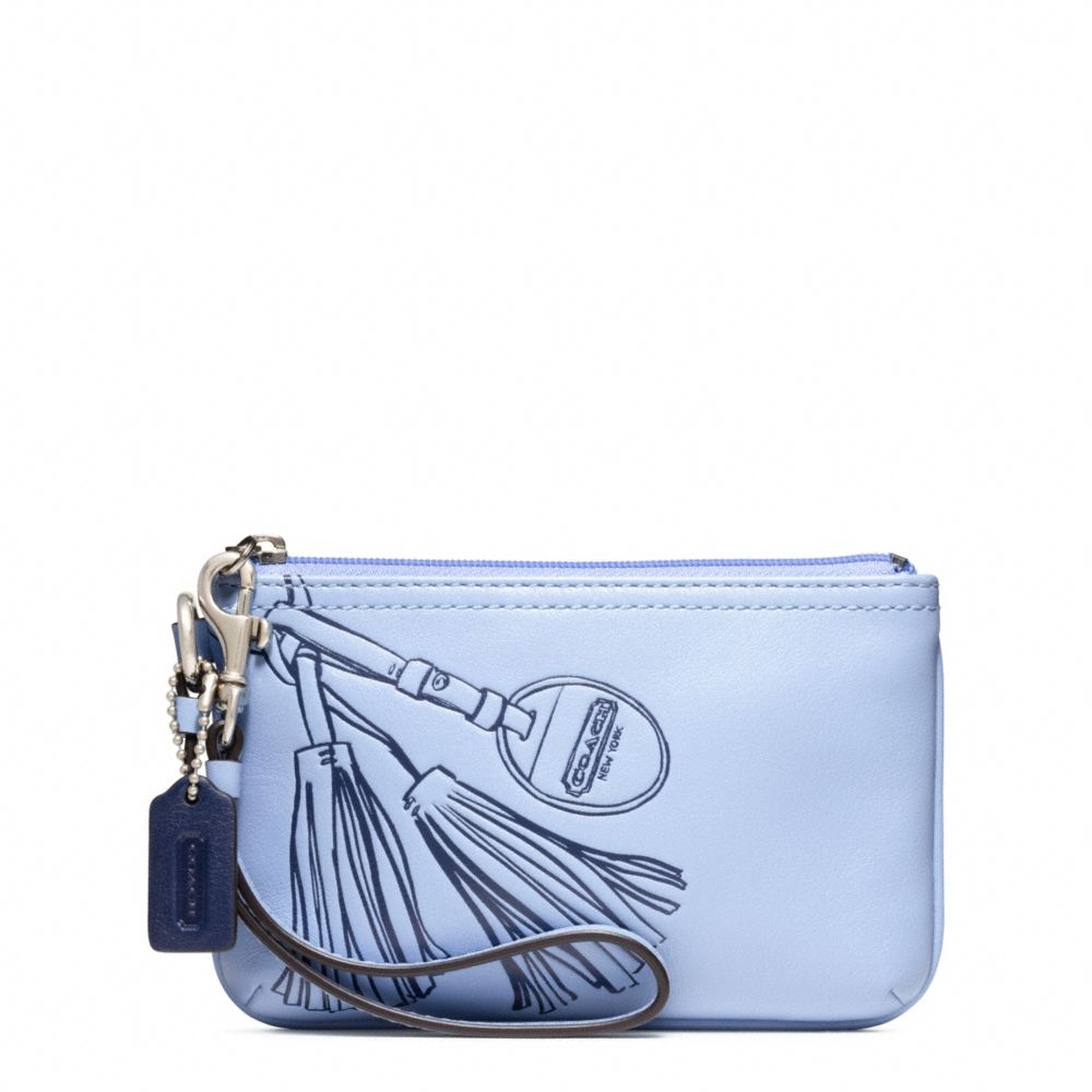 COACH MOTIF SMALL WRISTLET - SILVER/CHAMBRAY - f48695