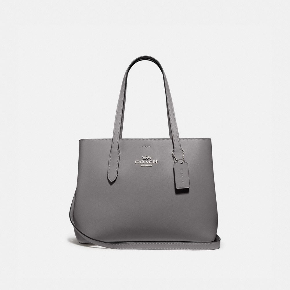 AVENUE CARRYALL - HEATHER GREY/OXBLOOD 1/SILVER - COACH F48733