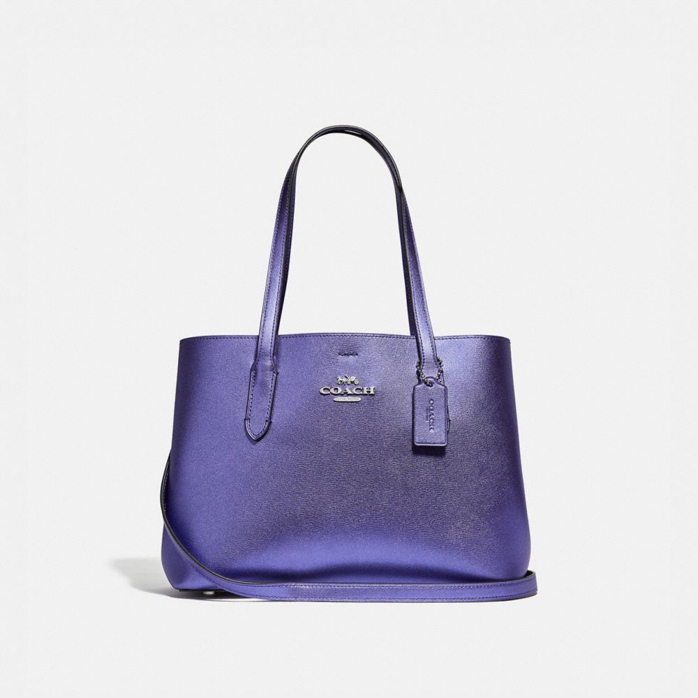 Purple metallic coach on sale purse