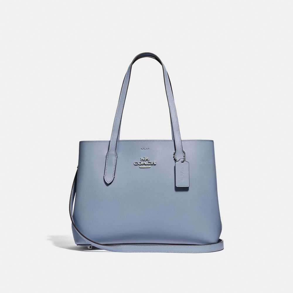 COACH F48734 AVENUE CARRYALL STEEL BLUE/METALLIC SILVER