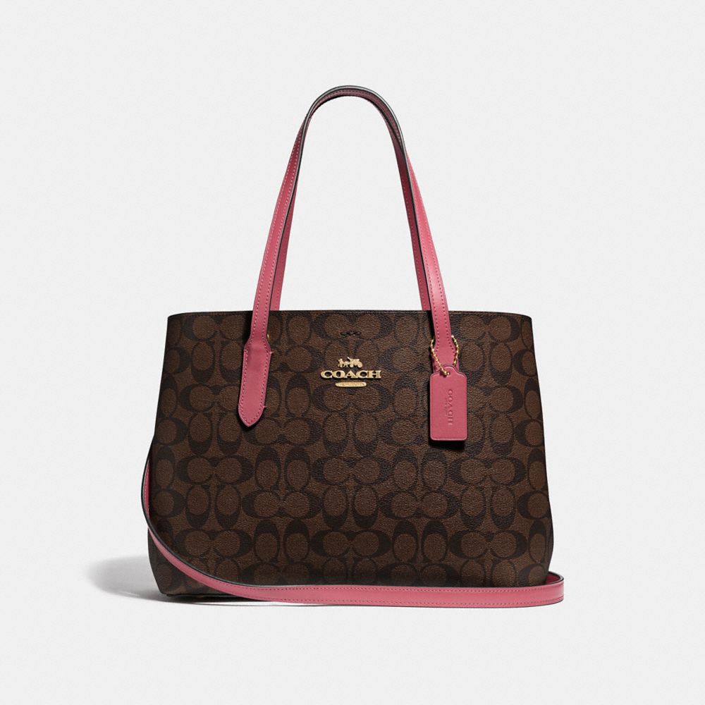 Coach signature avenue discount carryall