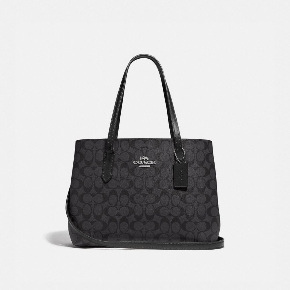 COACH F48735 - AVENUE CARRYALL IN SIGNATURE CANVAS - SV/BLACK SMOKE ...