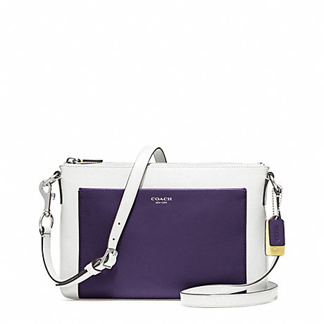 COACH COLORBLOCK LEATHER EAST/WEST SWINGPACK -  - f48872