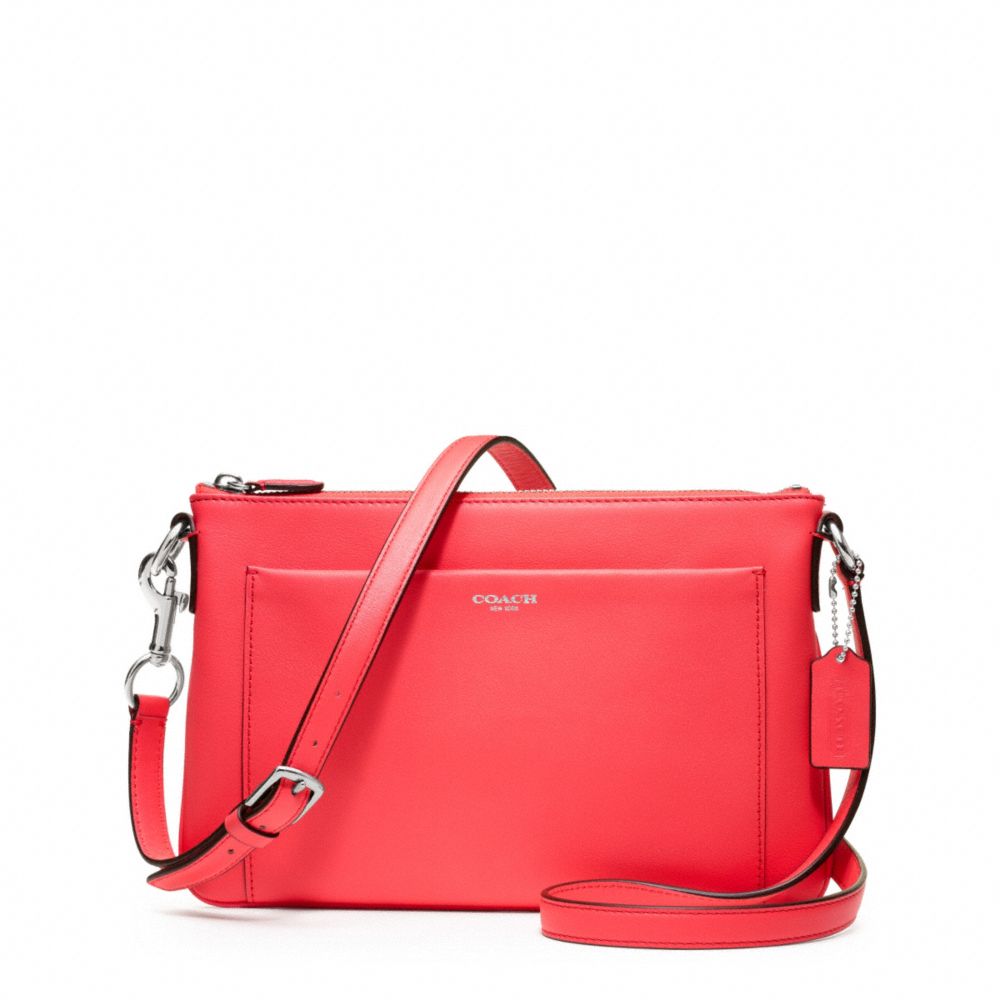 COACH LEATHER EAST/WEST SWINGPACK - ONE COLOR - F48880