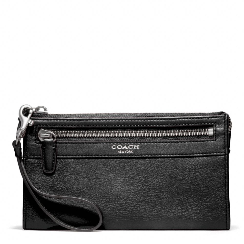 LEATHER ZIPPY WALLET - f48891 - F48891SVBK