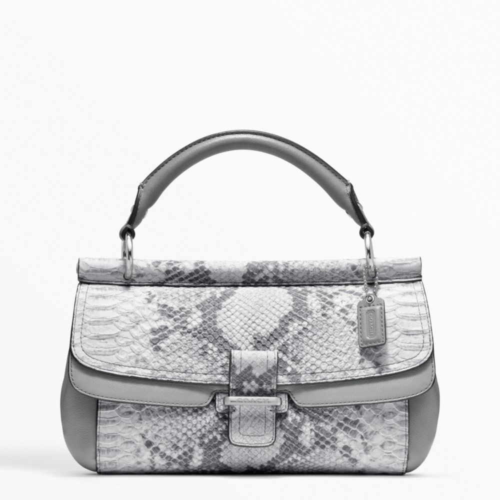 COACH F48921 Madison Pinnacle Embossed Python Dowel Clutch 