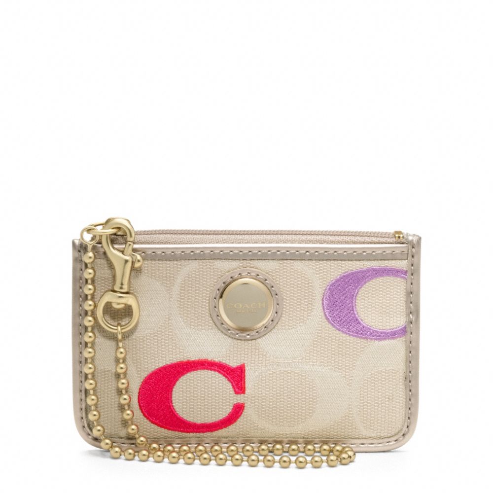 COACH F48946 Poppy Embroidered Signature C Id Skinny 