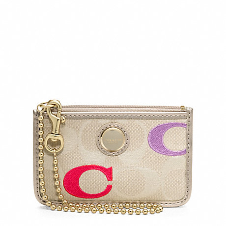 COACH F48946 POPPY EMBROIDERED SIGNATURE C ID SKINNY ONE-COLOR