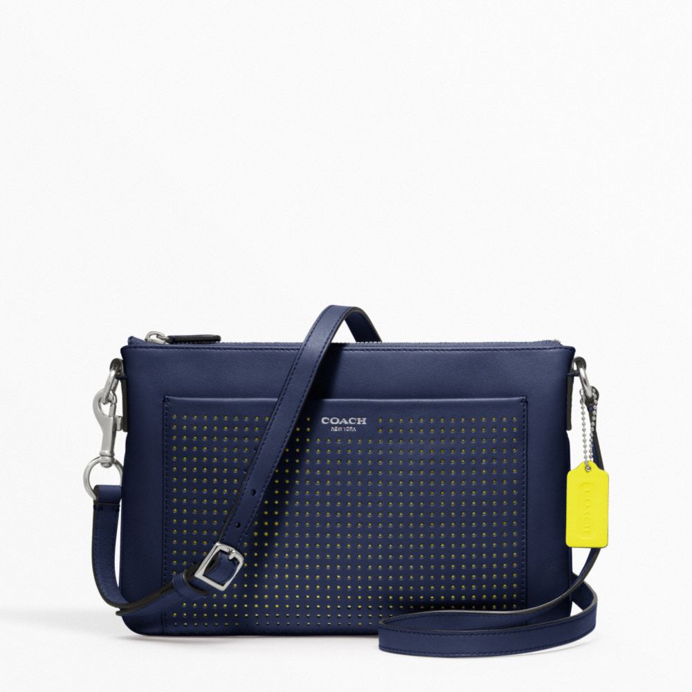 COACH PERFORATED LEATHER SWINGPACK - ONE COLOR - F48979