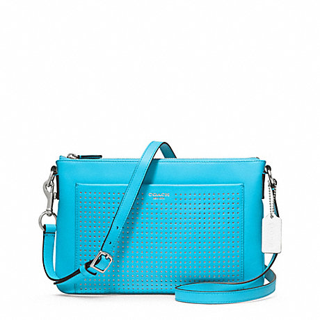 COACH F48979 SWINGPACK IN PERFORATED LEATHER ONE-COLOR