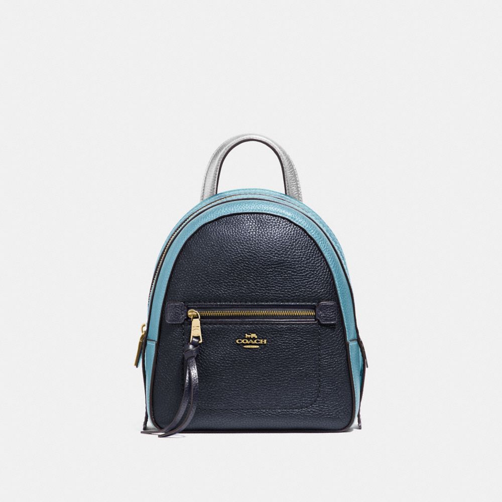 ANDI BACKPACK IN COLORBLOCK - MIDNIGHT MULTI/IMITATION GOLD - COACH F49122