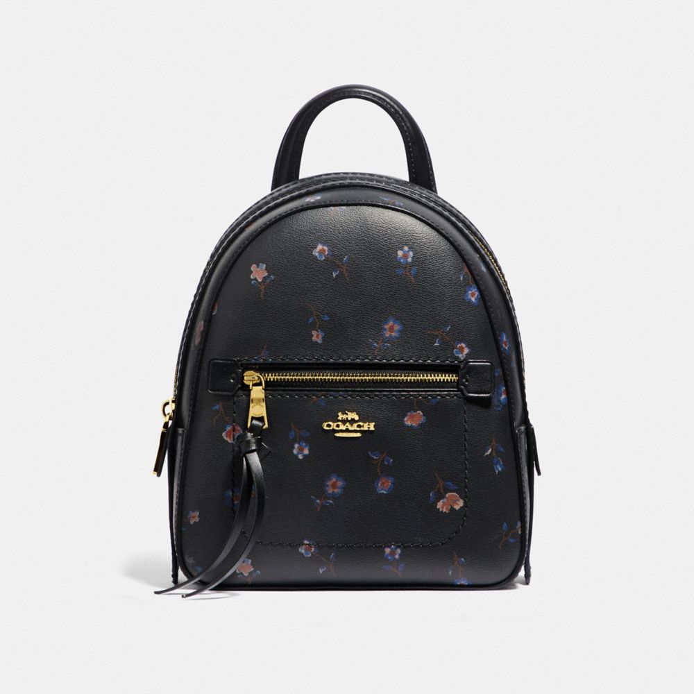 COACH F49123 Andi Backpack With Vintage Prairie Print BLACK/MULTI/IMITATION GOLD