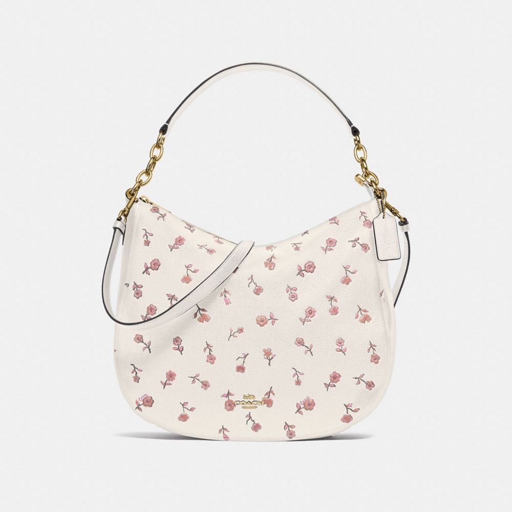 COACH F49129 - ELLE HOBO WITH VINTAGE PRAIRIE PRINT - CHALK MULTI ...