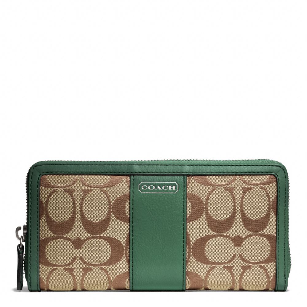 COACH f49159 PARK SIGNATURE ACCORDION ZIP 