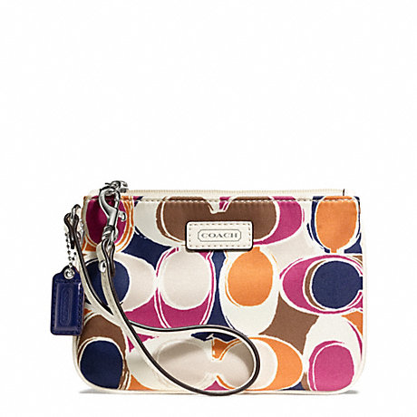 COACH F49166 PARK HAND DRAWN SCARF PRINT SMALL WRISTLET ONE-COLOR