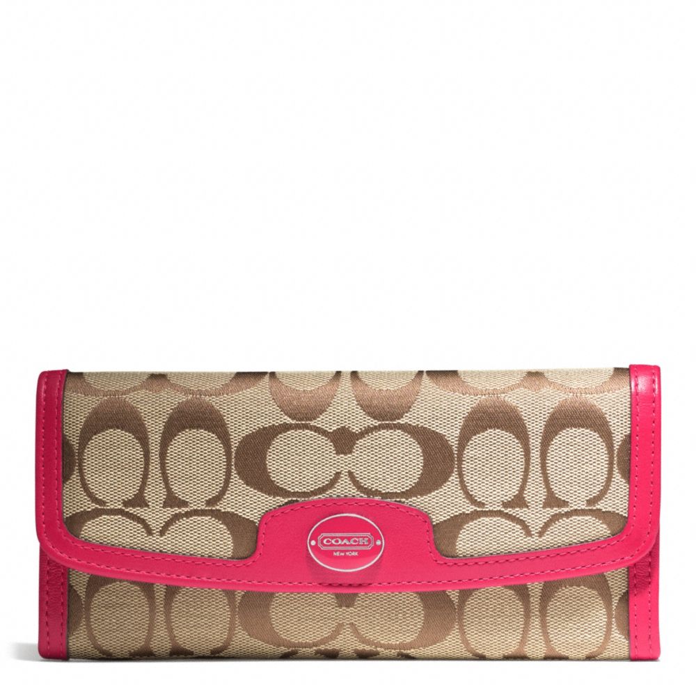 COACH f49218 SIGNATURE SOFT WALLET 