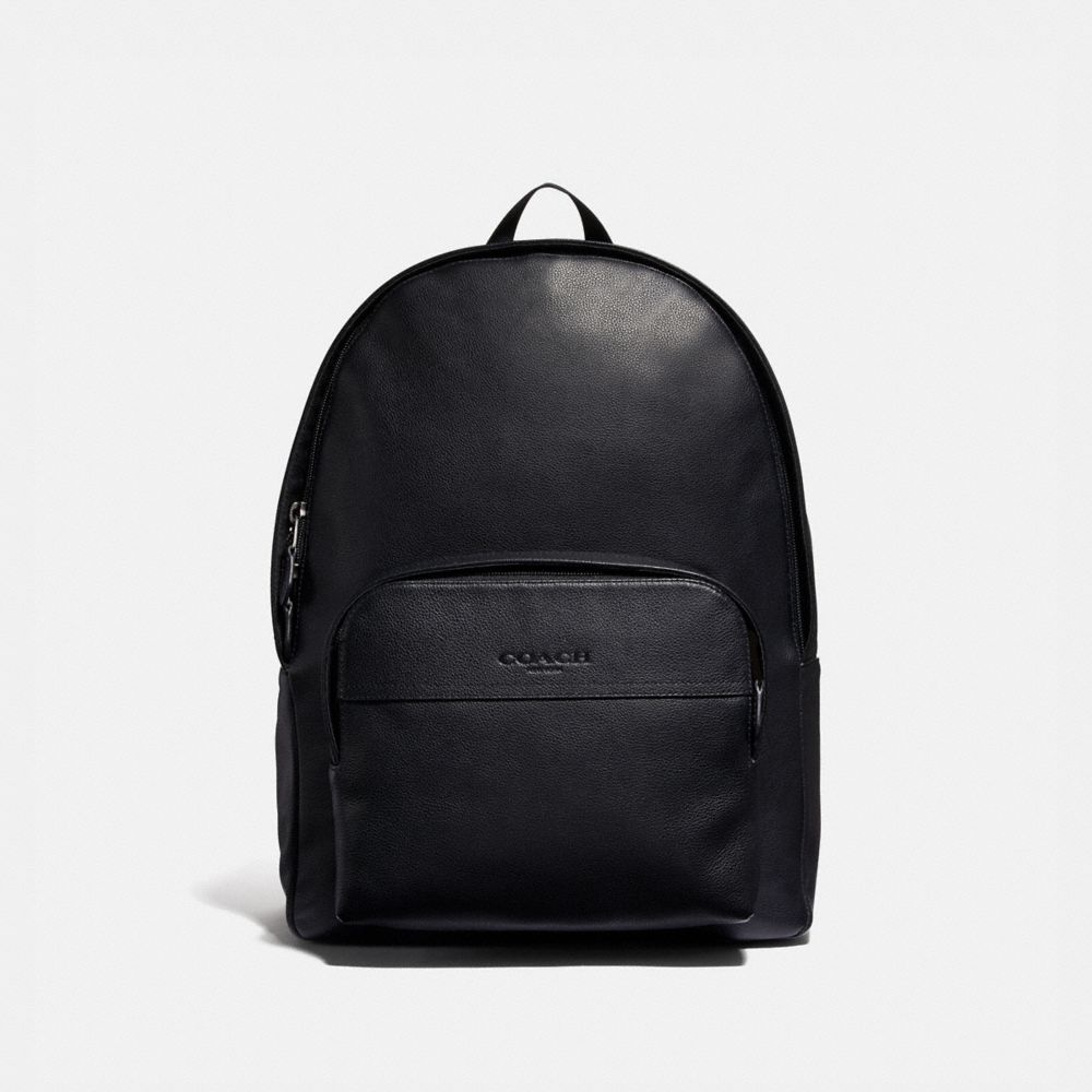 COACH HOUSTON BACKPACK - BLACK/BLACK ANTIQUE NICKEL - F49313