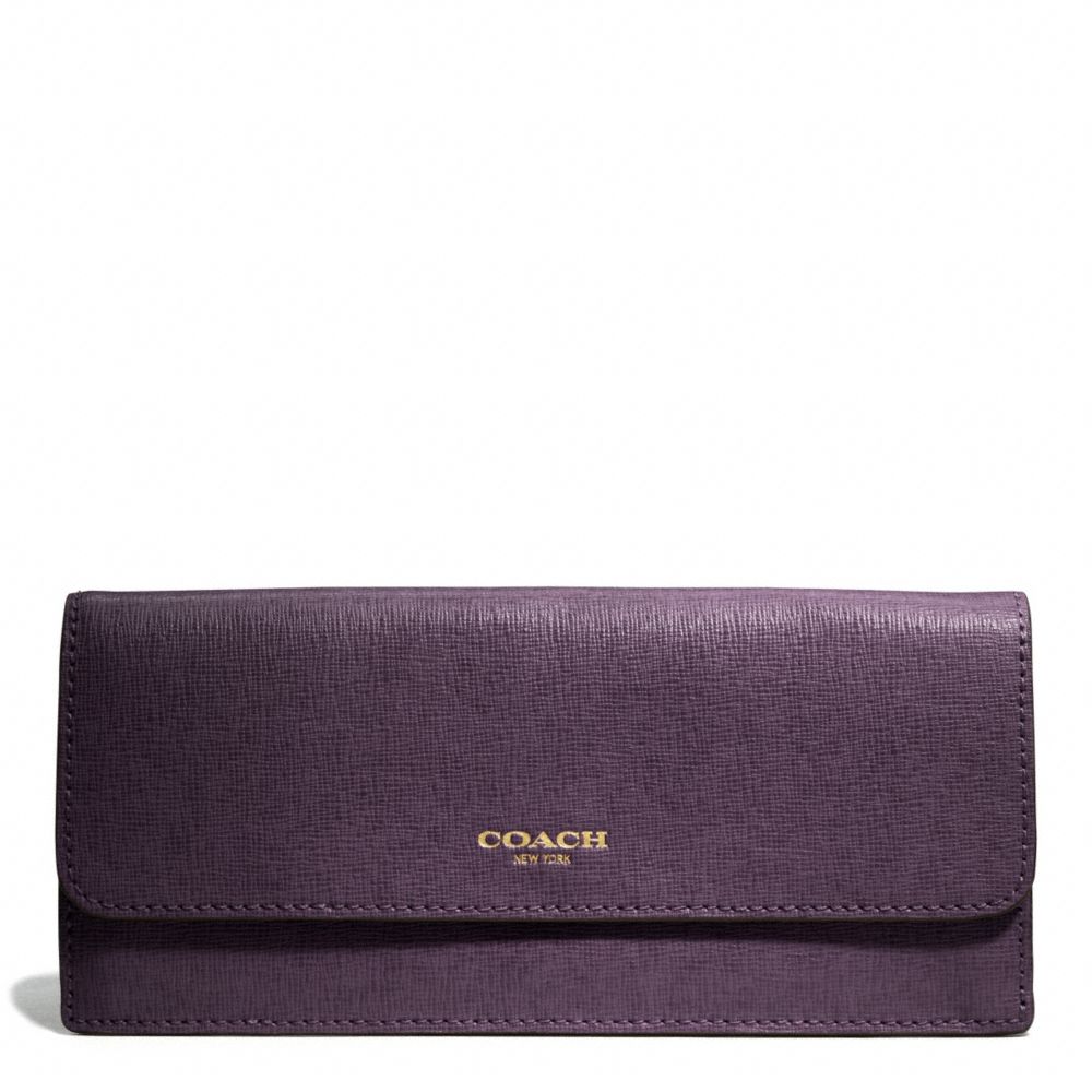 COACH F49350 SAFFIANO LEATHER SOFT WALLET ONE-COLOR