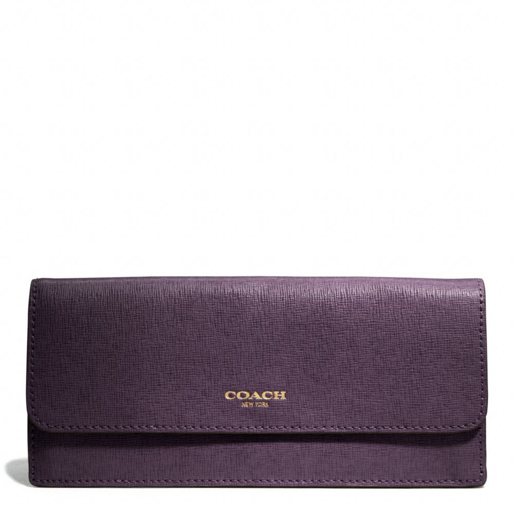 COACH F49350 Saffiano Leather Soft Wallet 