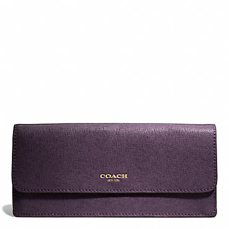 COACH F49350 SAFFIANO LEATHER SOFT WALLET ONE-COLOR
