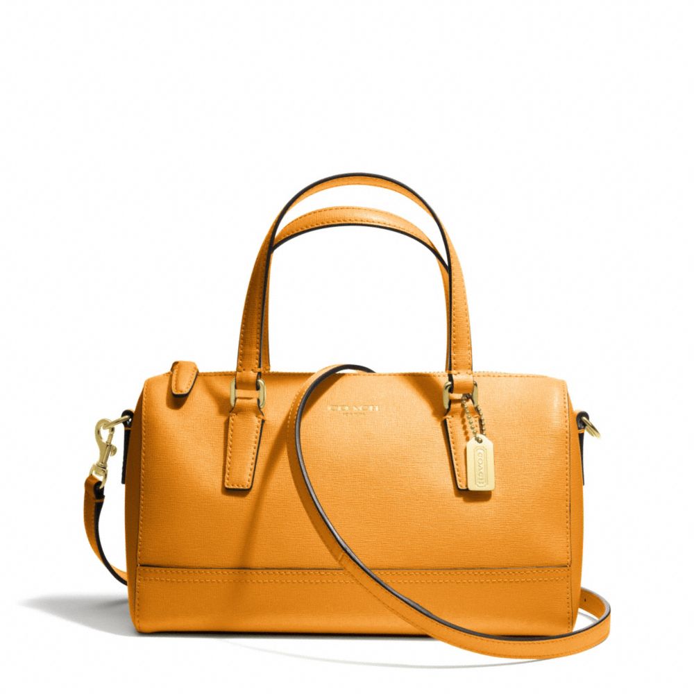 COACH F49392 SAFFIANO LEATHER MINI SATCHEL BRASS/MARIGOLD