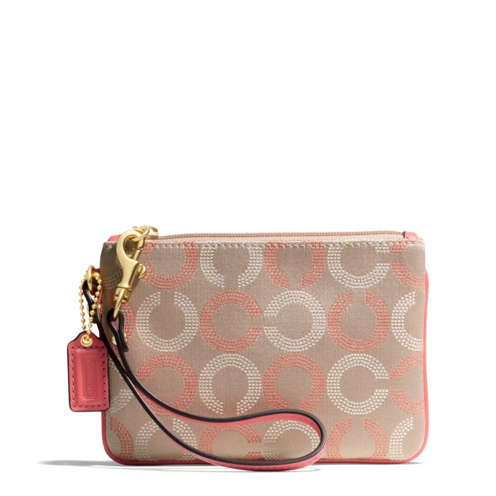 COACH F49460 ASHLEY DOTTED OP ART SMALL WRISTLET ONE-COLOR