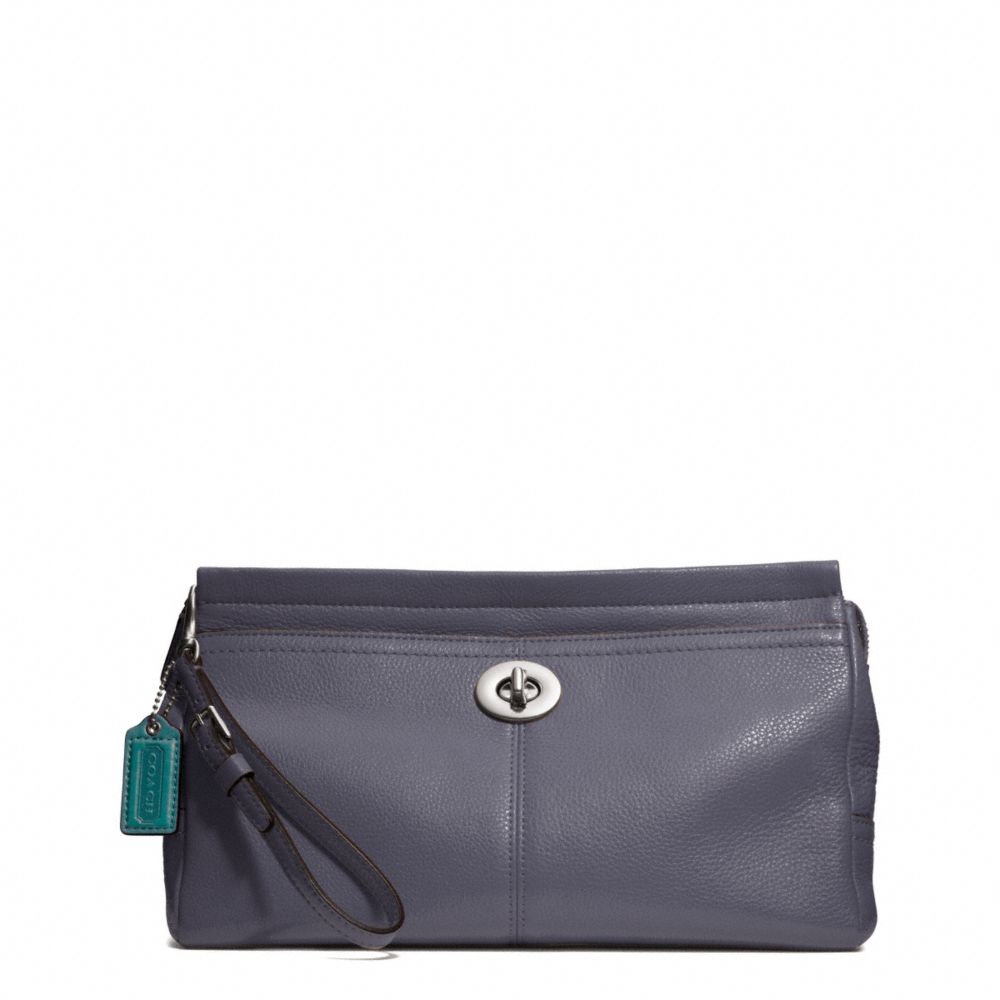 COACH PARK LEATHER LARGE CLUTCH -  - f49481