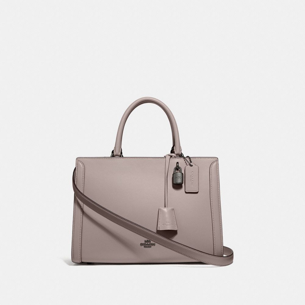 ZOE CARRYALL - GREY BIRCH/BLACK ANTIQUE NICKEL - COACH F49500