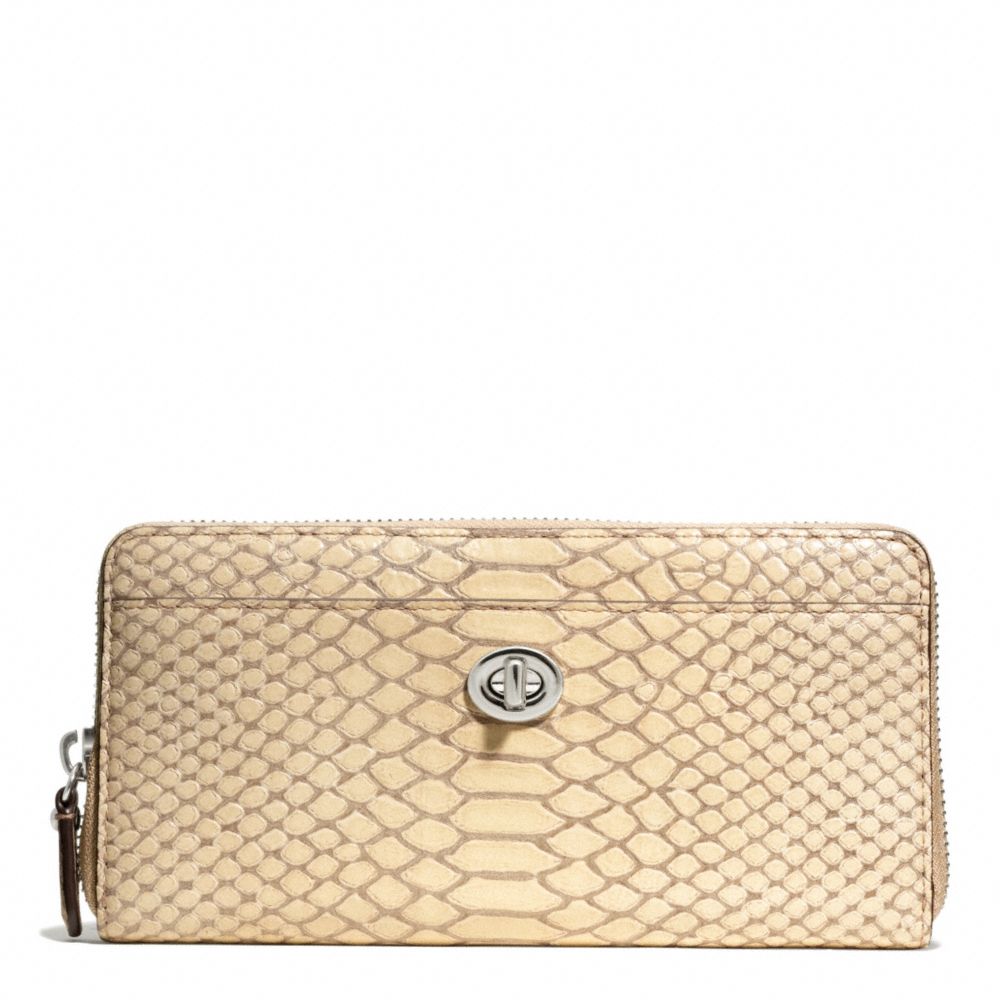 COACH PARK PYTHON ACCORDION ZIP -  - f49560