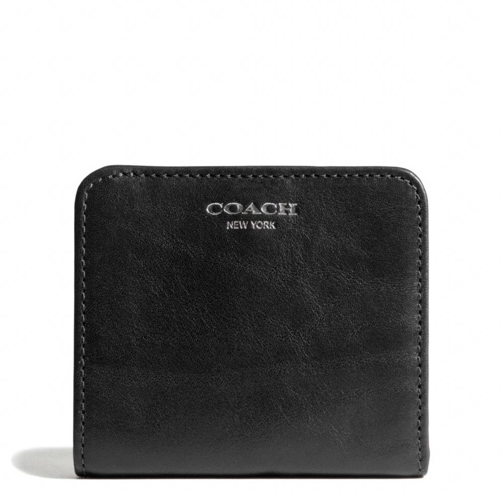 LEATHER SMALL WALLET - f49652 - F49652SVBK