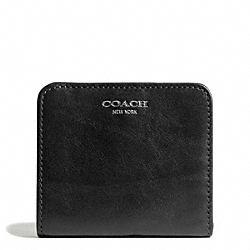 LEATHER SMALL WALLET - f49652 - F49652SVBK