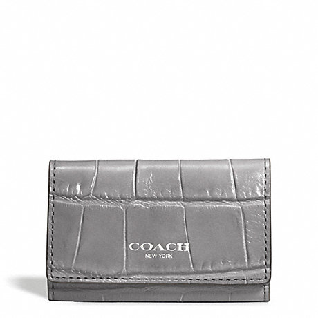 COACH F49678 EMBOSSED CROC 6 RING KEY CASE ONE-COLOR