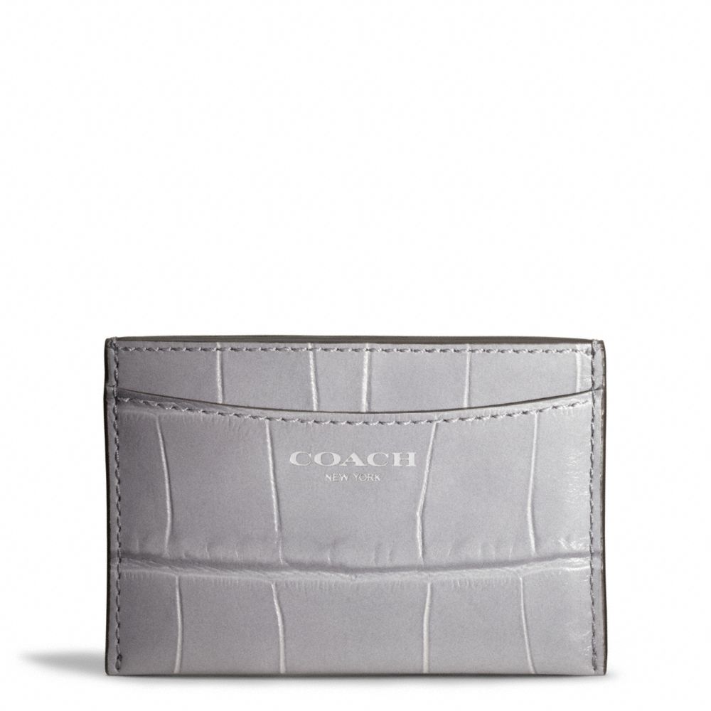 COACH F49691 EMBOSSED CROC CARD CASE ONE-COLOR