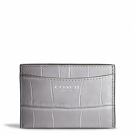 COACH F49691 EMBOSSED CROC CARD CASE ONE-COLOR