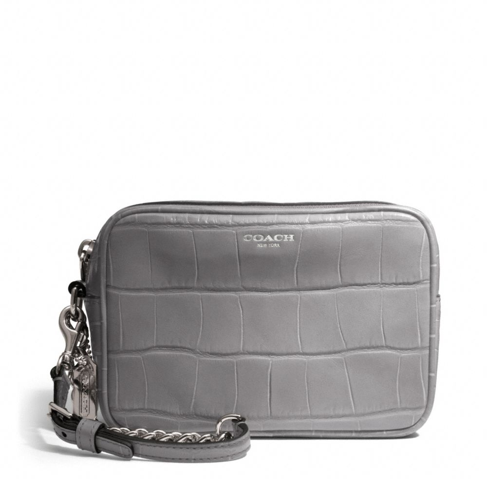 COACH F49718 EMBOSSED CROC FLIGHT WRISTLET ONE-COLOR